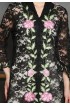 Lyne Halim Rosa Alba Brukat Bordir Blouse – Kebaya Wanita Lace Hitam, BLO-3394